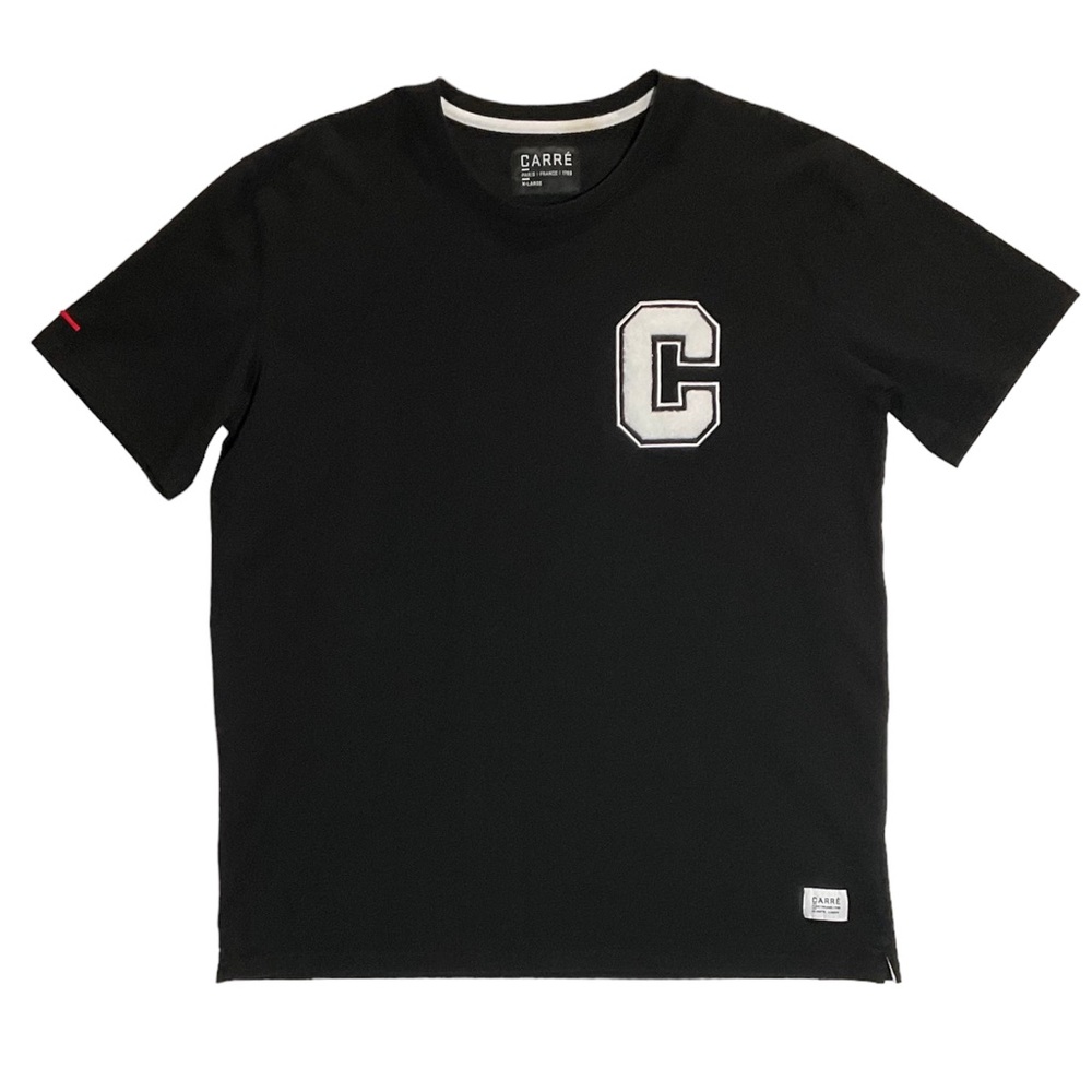 Carre Paris Mens XL Black Heavy Weight T Shirt
